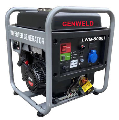 Купить Бензиновый инверторный генератор GENWELD LWG-5000i 4 кВт с интерфейсами зарядного устройства переменного/постоянного тока и выходом переменного тока с чистой синусоидой online manufacture